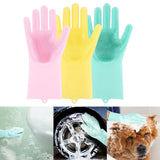 Silicone Scrubber Rubber Cleaning Gloves