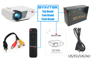BYINTEK SKY K1/K1plus LED Home Theater Mini Projector with Optional Wired Sync Display - NewCrate.co