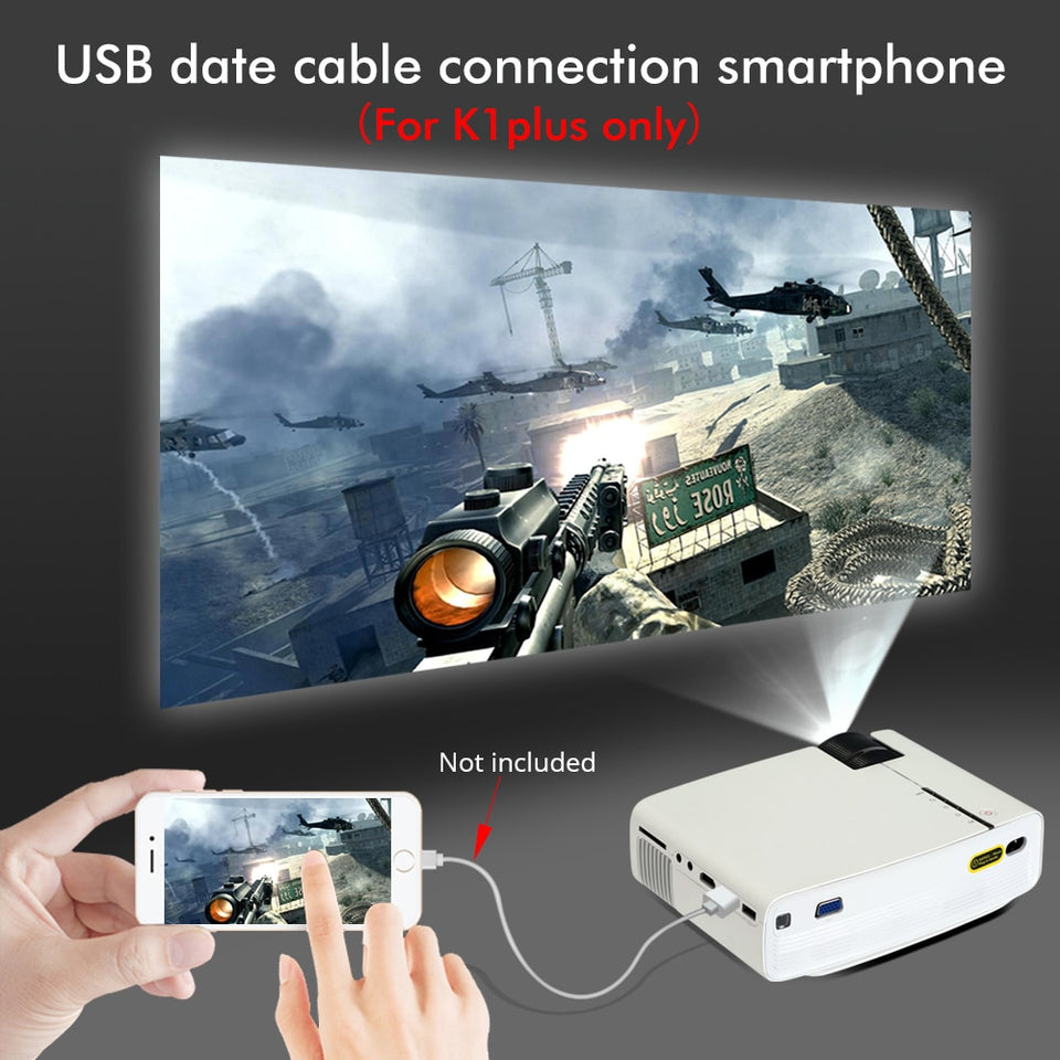BYINTEK SKY K1/K1plus LED Home Theater Mini Projector with Optional Wired Sync Display - NewCrate.co