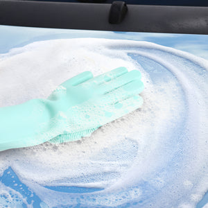 Silicone Scrubber Rubber Cleaning Gloves